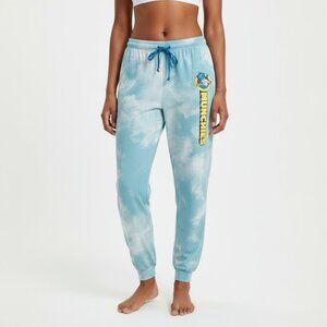 Cap'n Crunch Tie-Dye Pajama Pants Unisex Size Large Blue Adjustable PJs‎